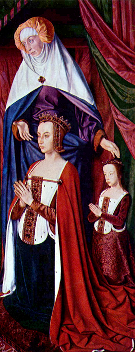 Anne de France - par Jean Hey - vers 1498- huile sur panneau droite du Triptyque - Cathdrale de Moulins